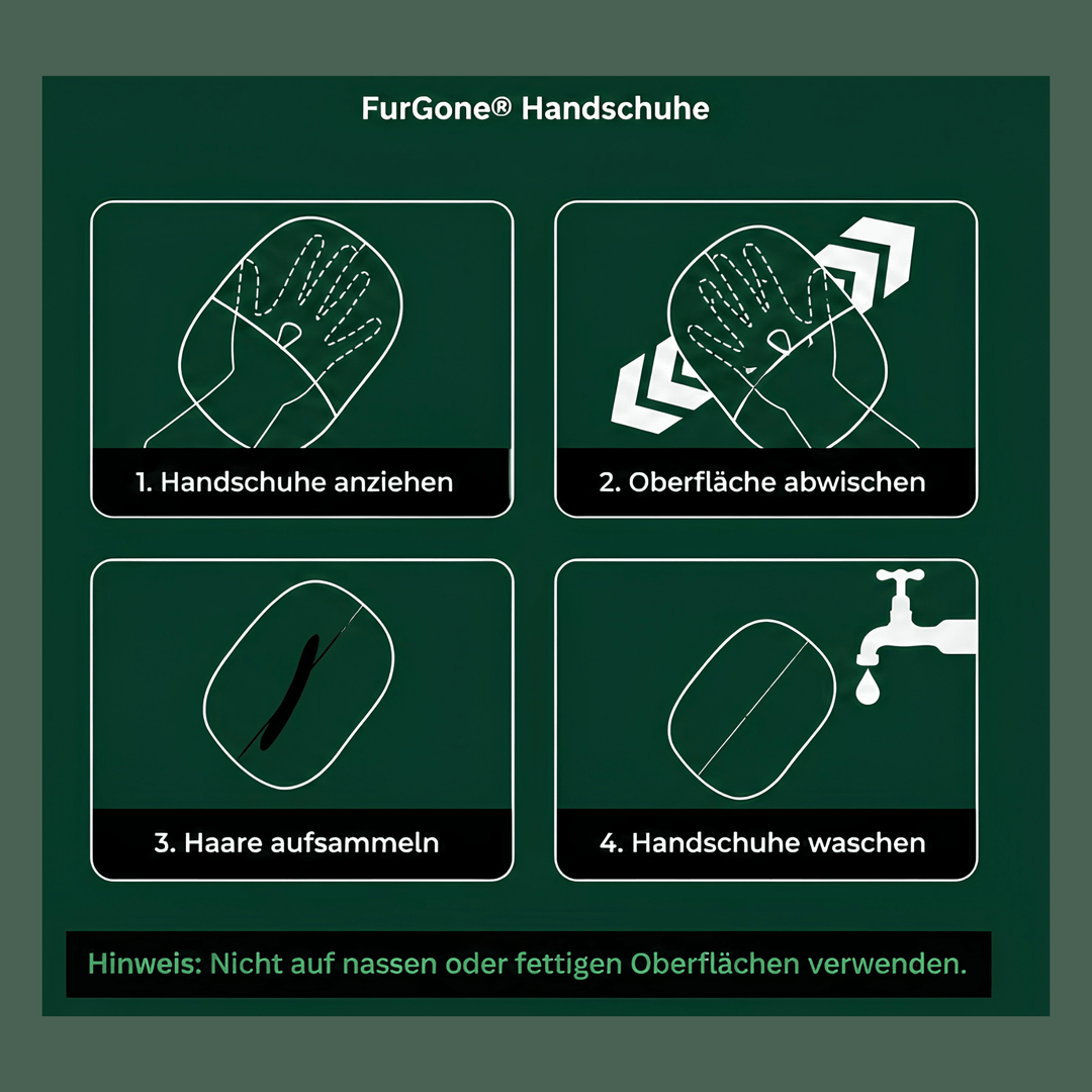 FurGone — Wiederverwendbare Tier-Haare-Entfernungshandschuhe
